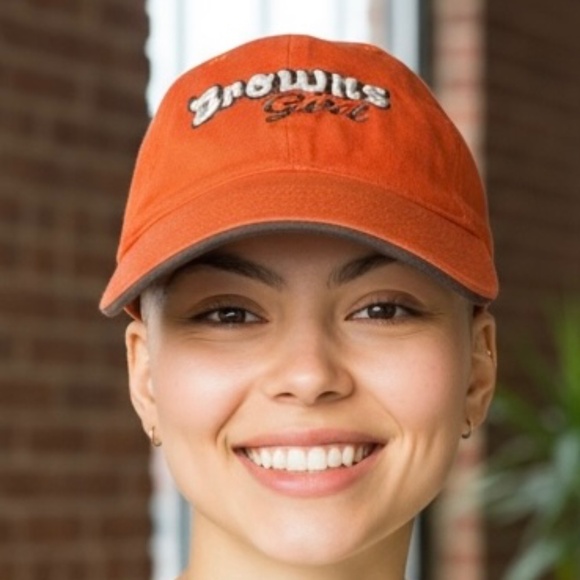 NFL Ceveland Browns Cap Browns Girl Women's Reebok Adjustable Strap Orange OS - Picture 1 of 14